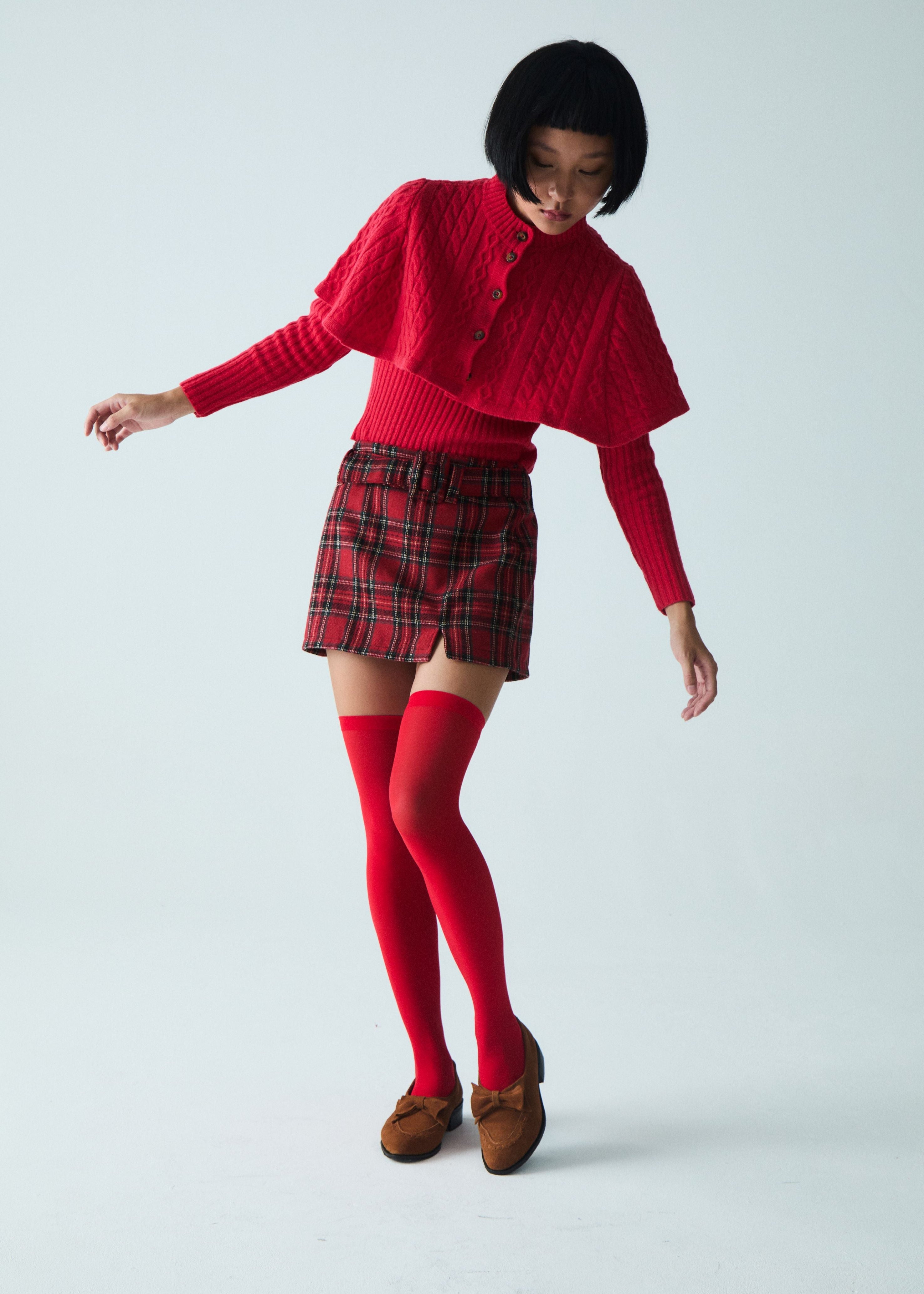 Yanai Alpaca Knit Cape Top