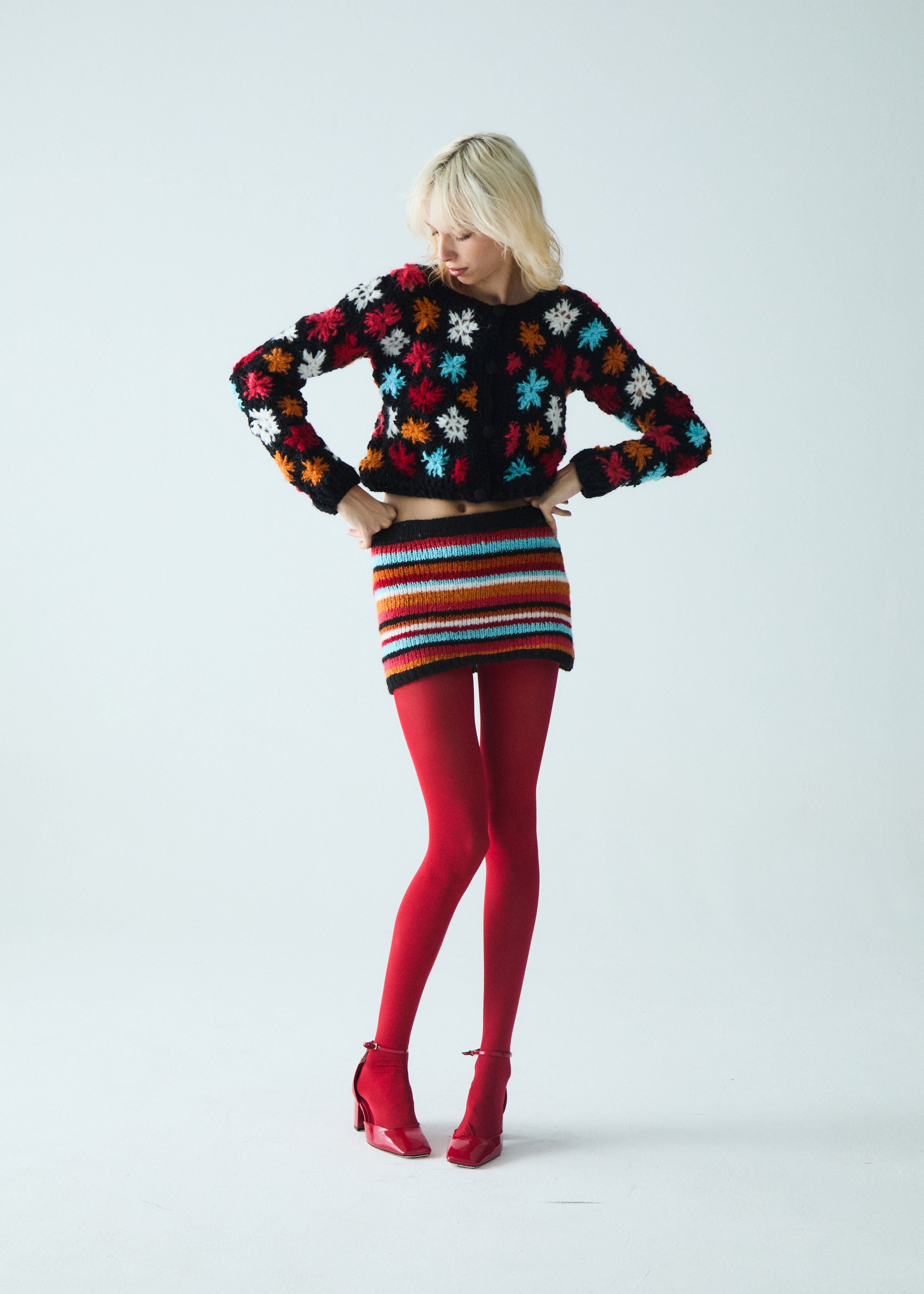 Alpaca Hand-knitted Zenda Skirt