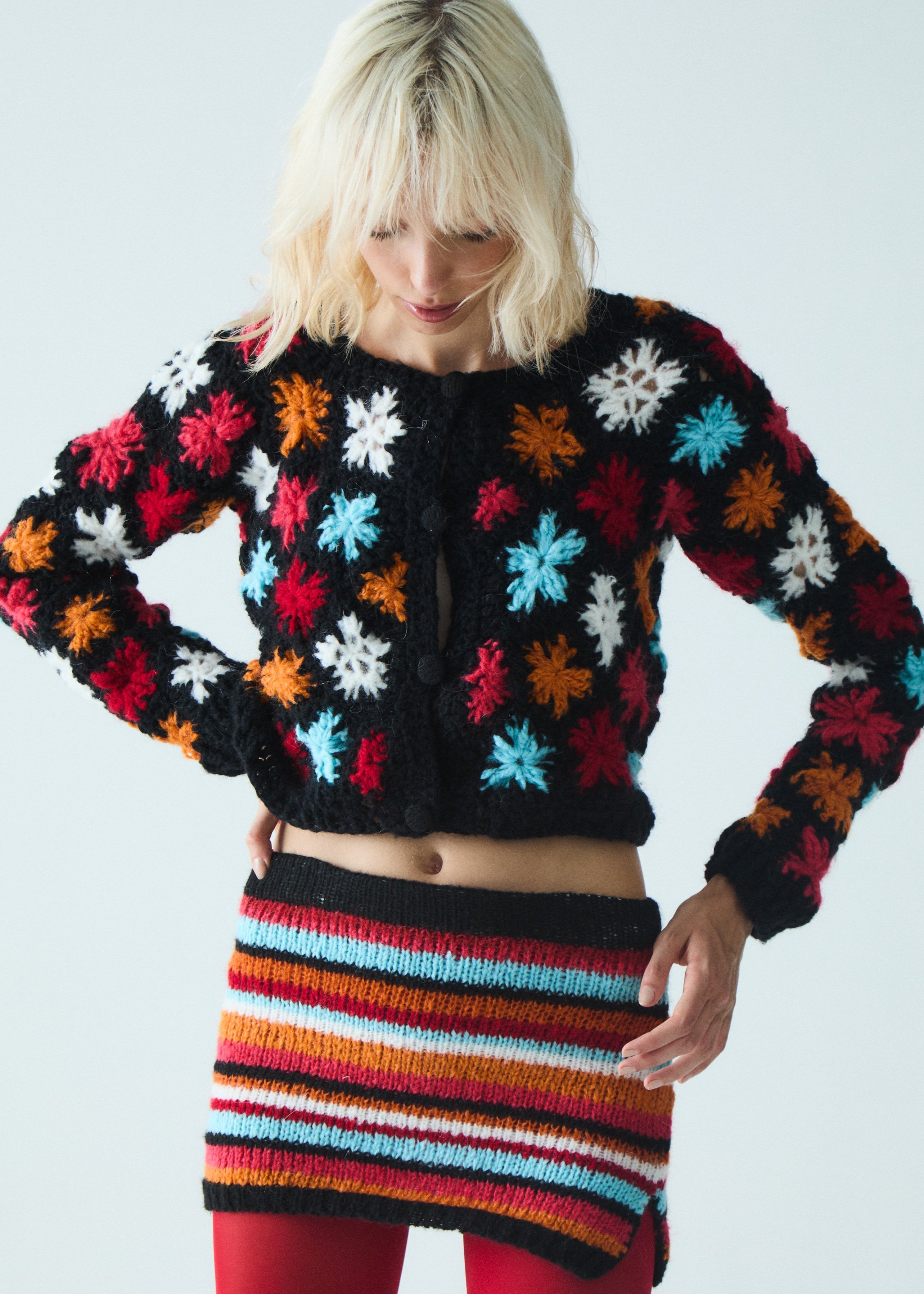 Ada Alpaca Hand-knit Cardigan