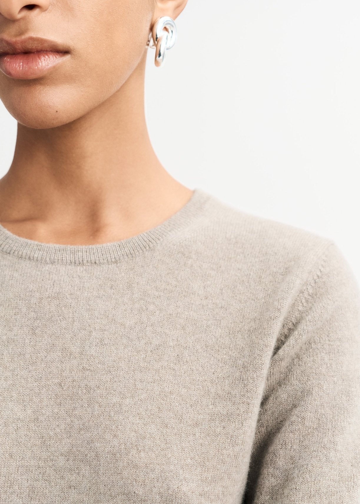 Short Sleeved Cashmere Crewneck
