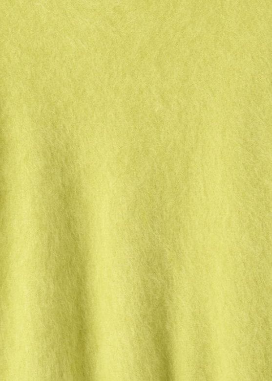 Lime Short Sleeved Brushed Cashmere Sweater