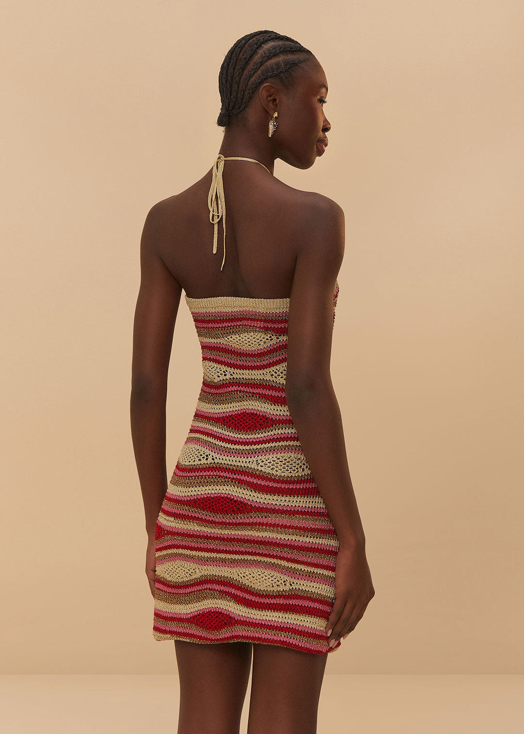 MIXED WAVES KNIT DRESS