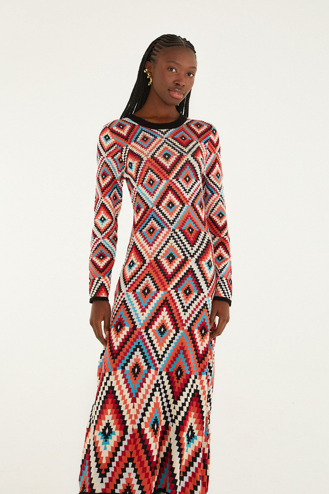 PRETTI KNIT MIDI DRESS