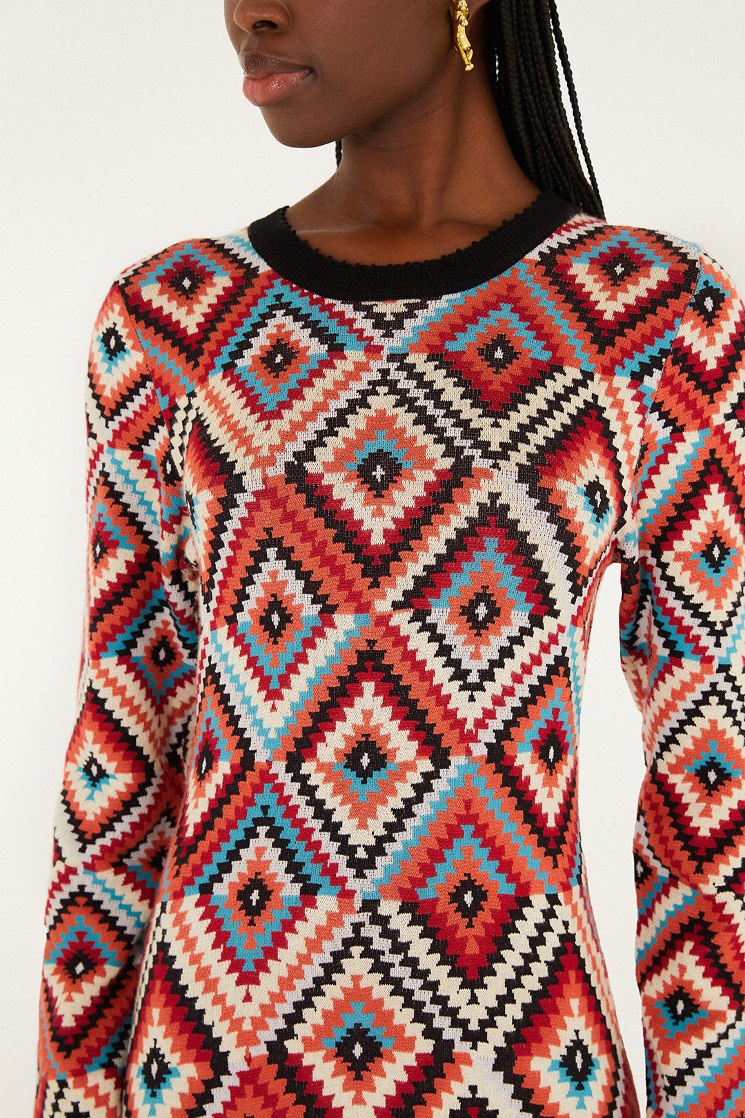 PRETTI KNIT MIDI DRESS