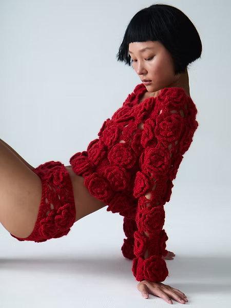 Eider Alpaca Hand-Crochet Cardigan