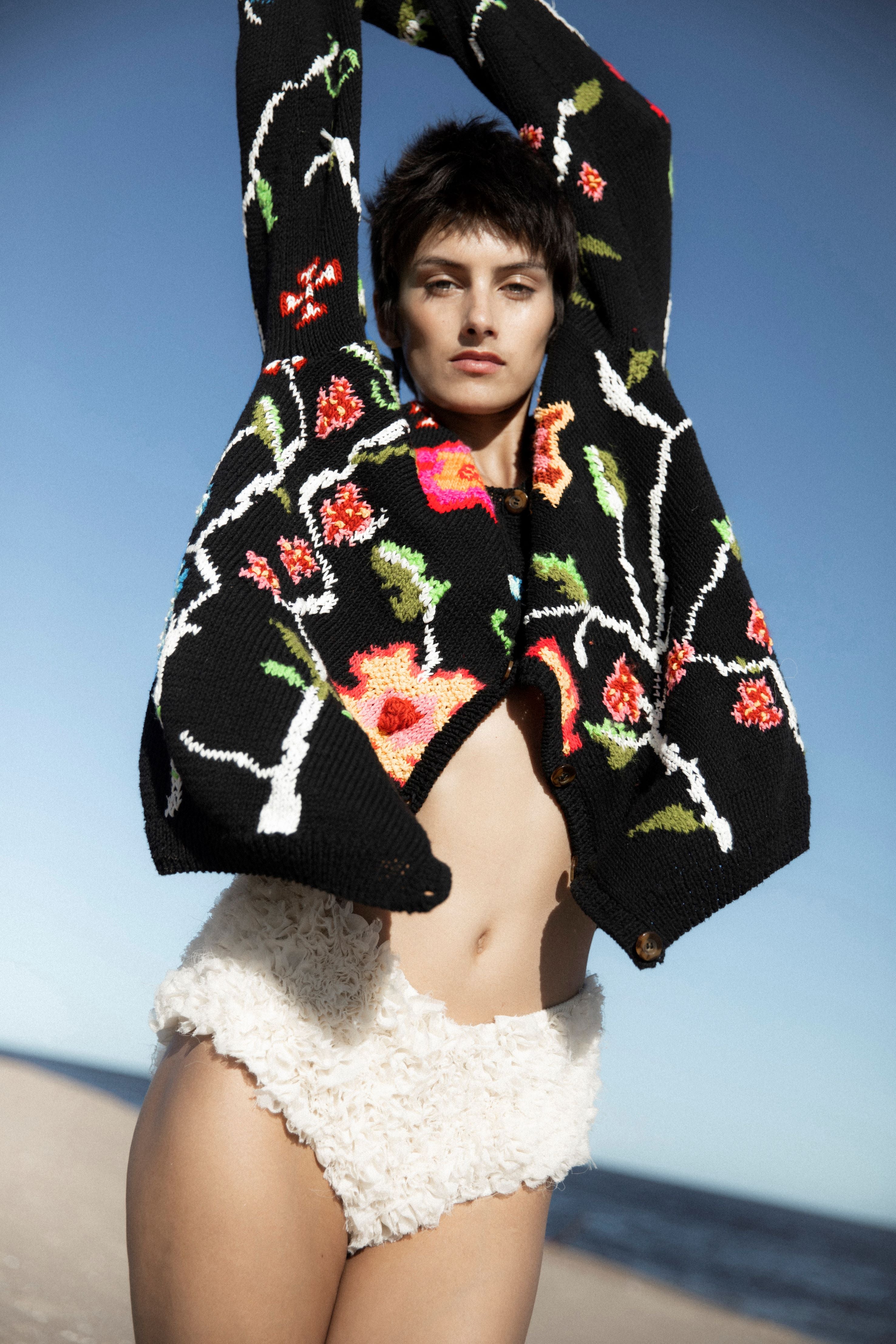 Bimba Hand Embroidered Cardigan