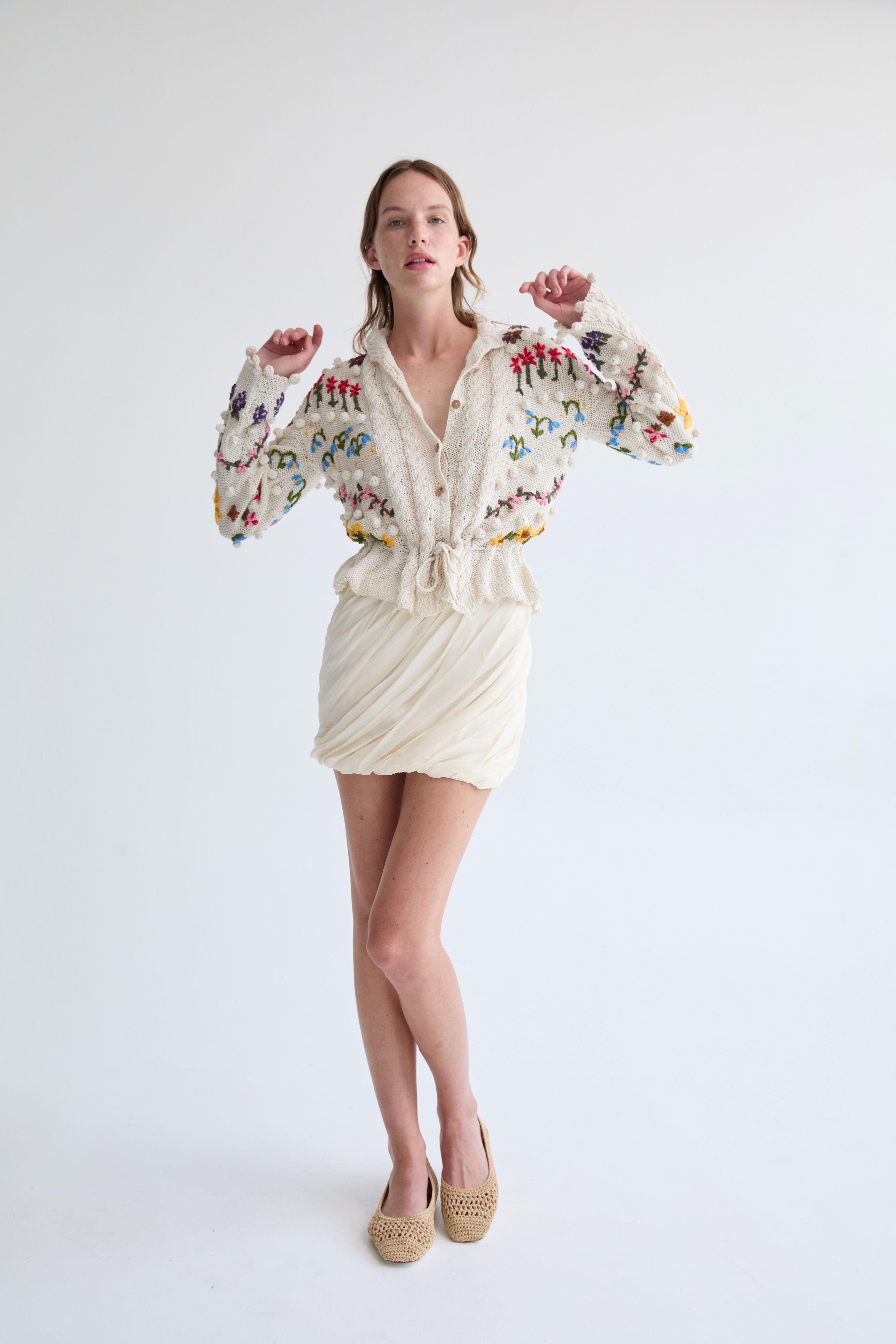 Azmina Hand-Embroidered Cardigan