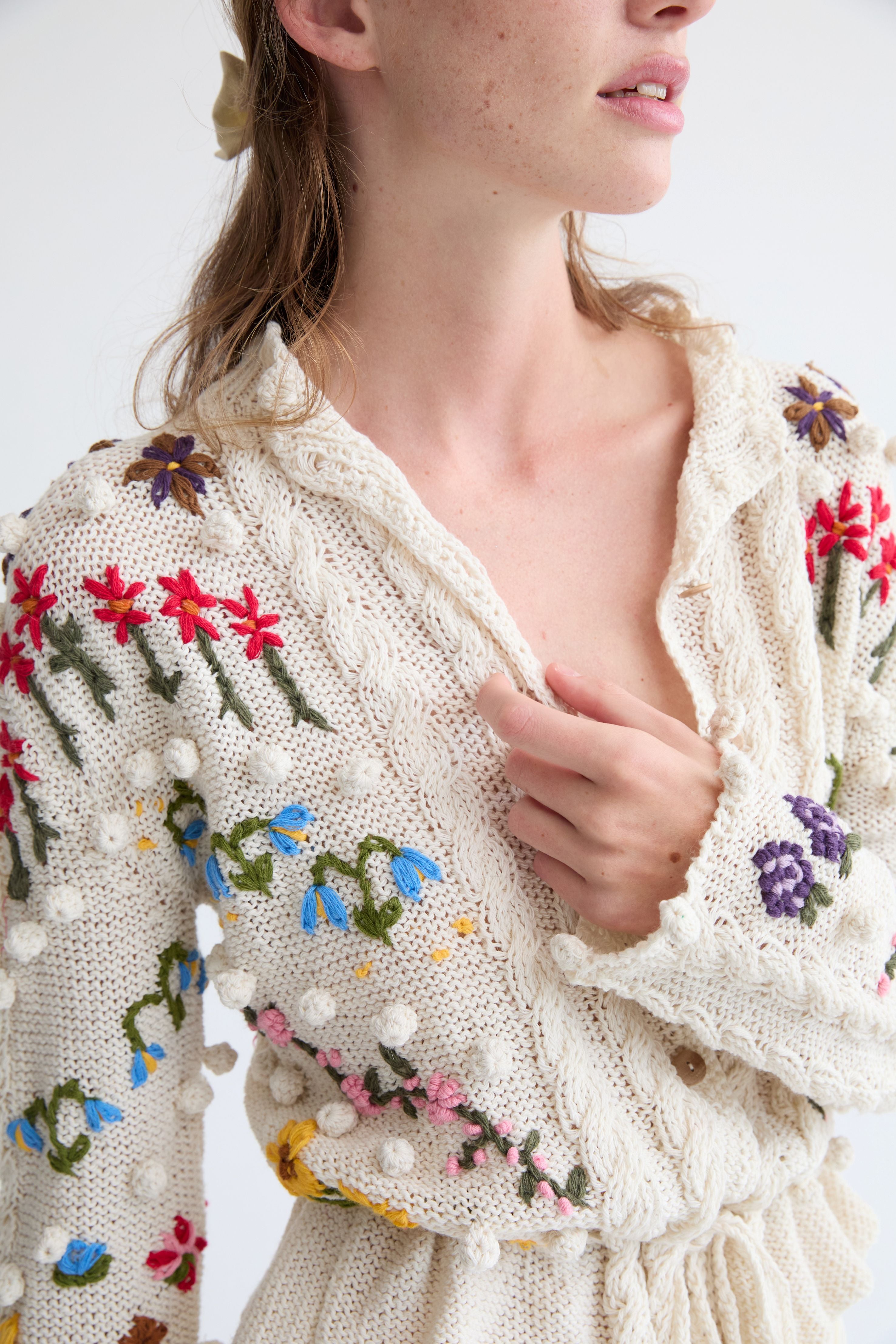 Azmina Hand-Embroidered Cardigan