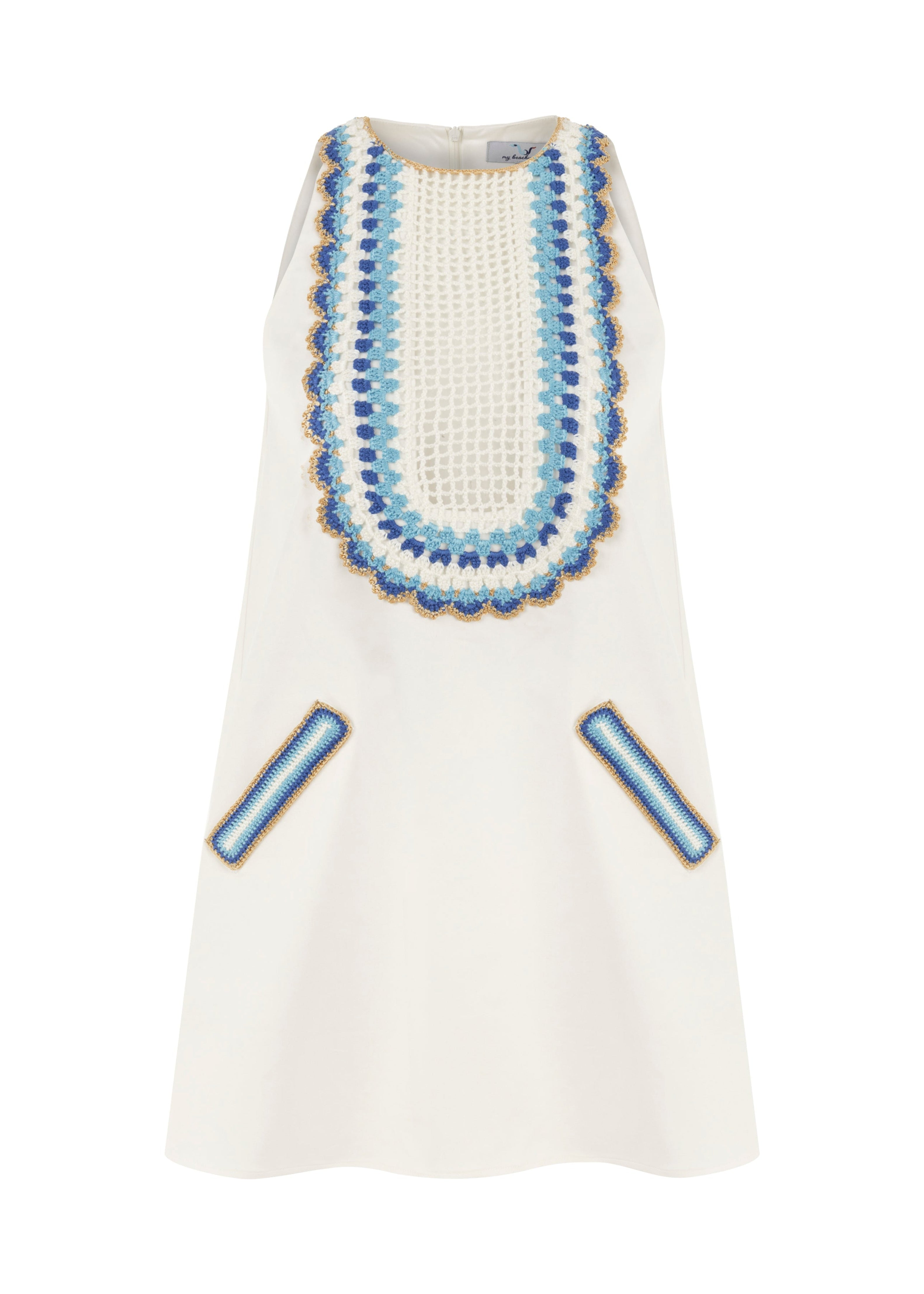 Arya Hand-Crochet Mini Dress
