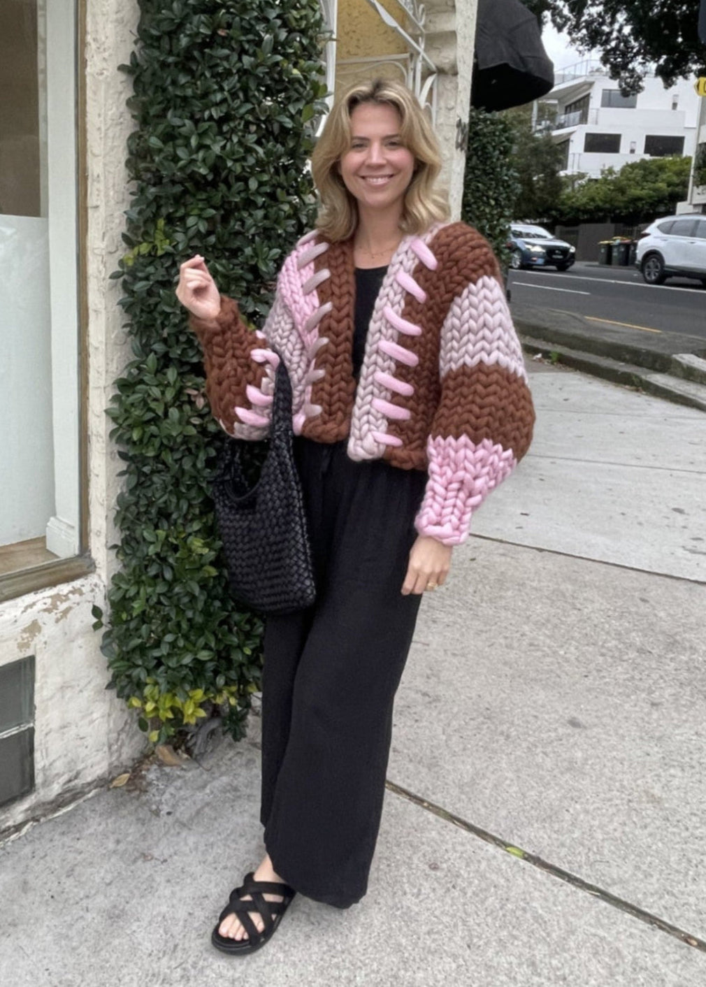 Bruna Colossal Hand-Knit Cardigan