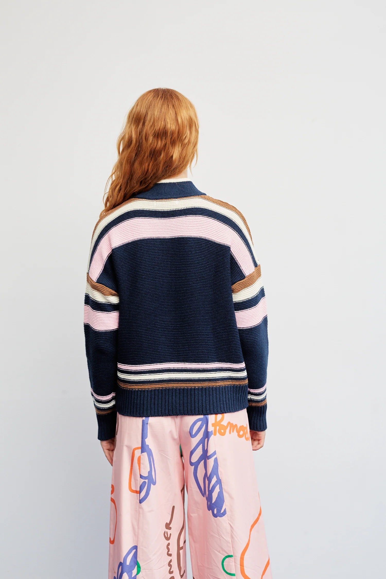Dr Bloom Blue Jersey Tennis Cardigan