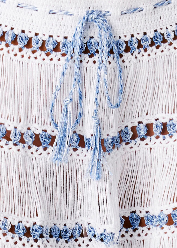 Elsa Hand-Crocheted Midi Skirt