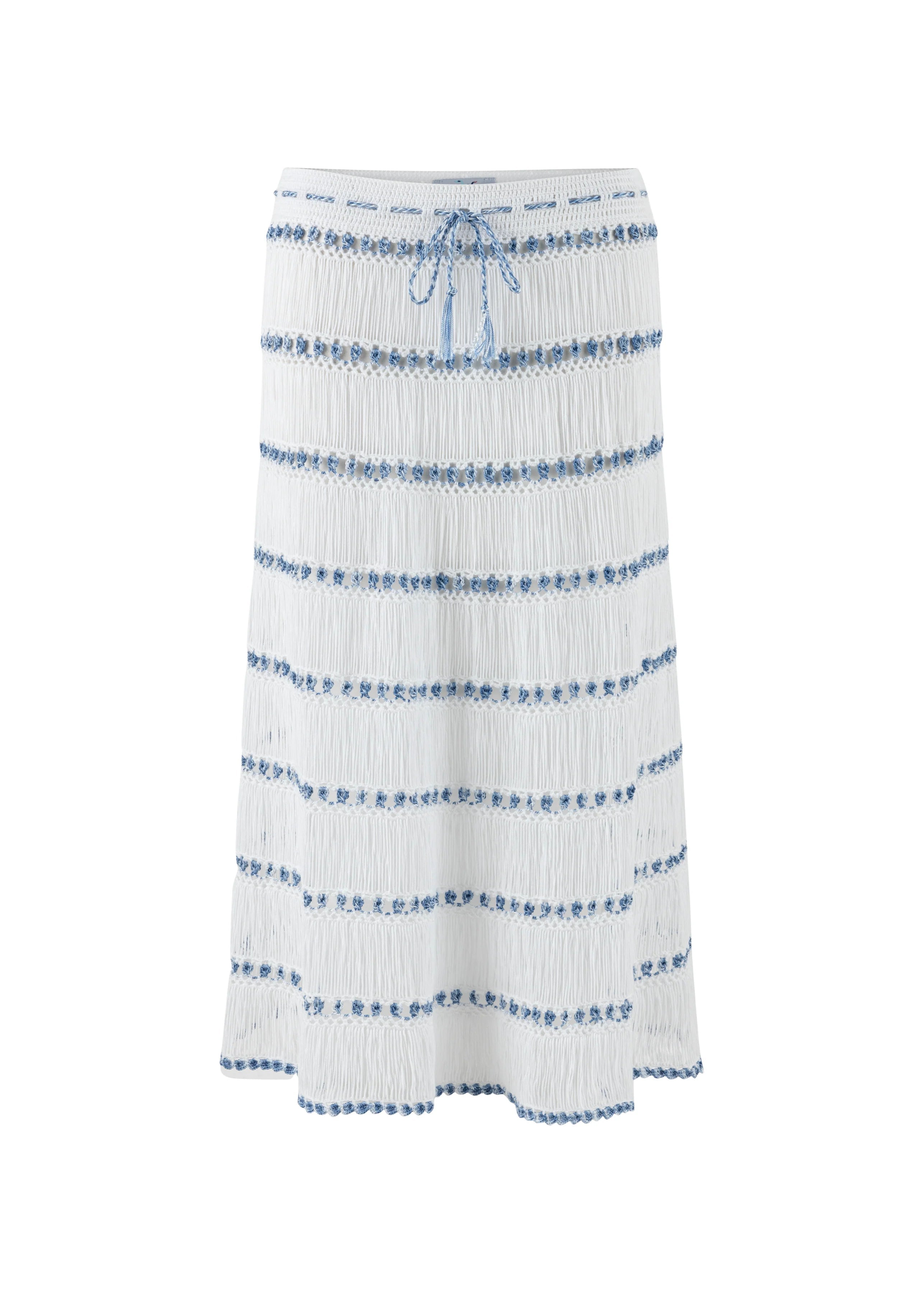 Elsa Hand-Crocheted Midi Skirt