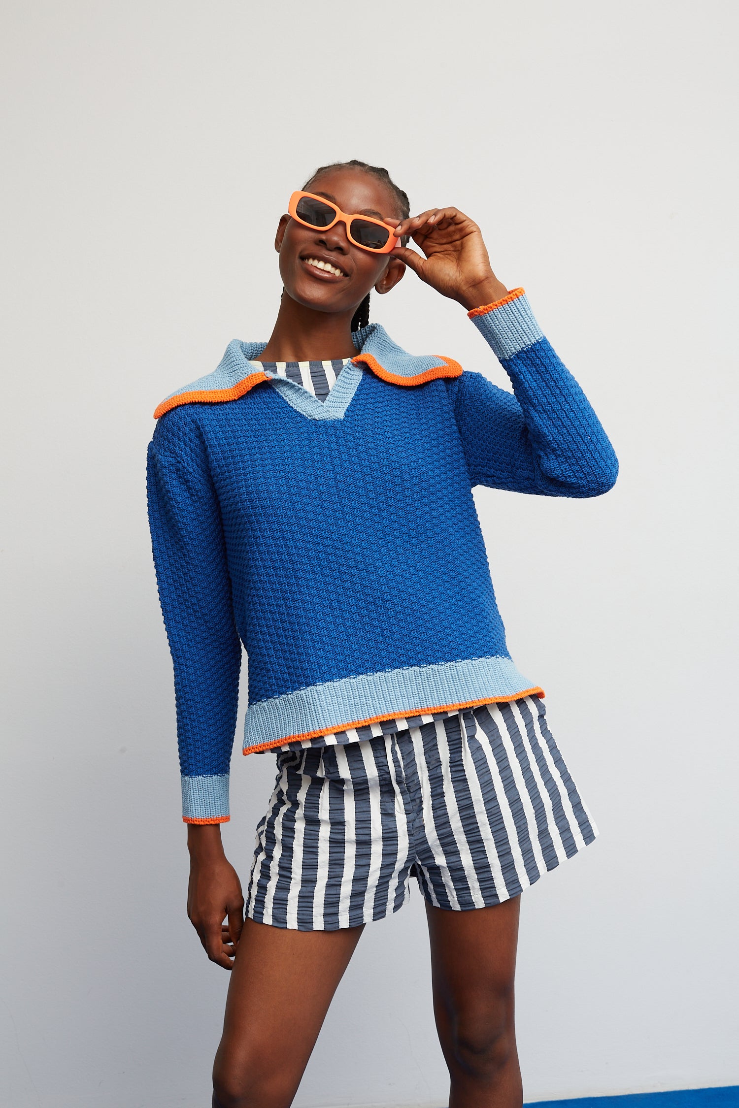 Dr Bloom Azul Match Sweater