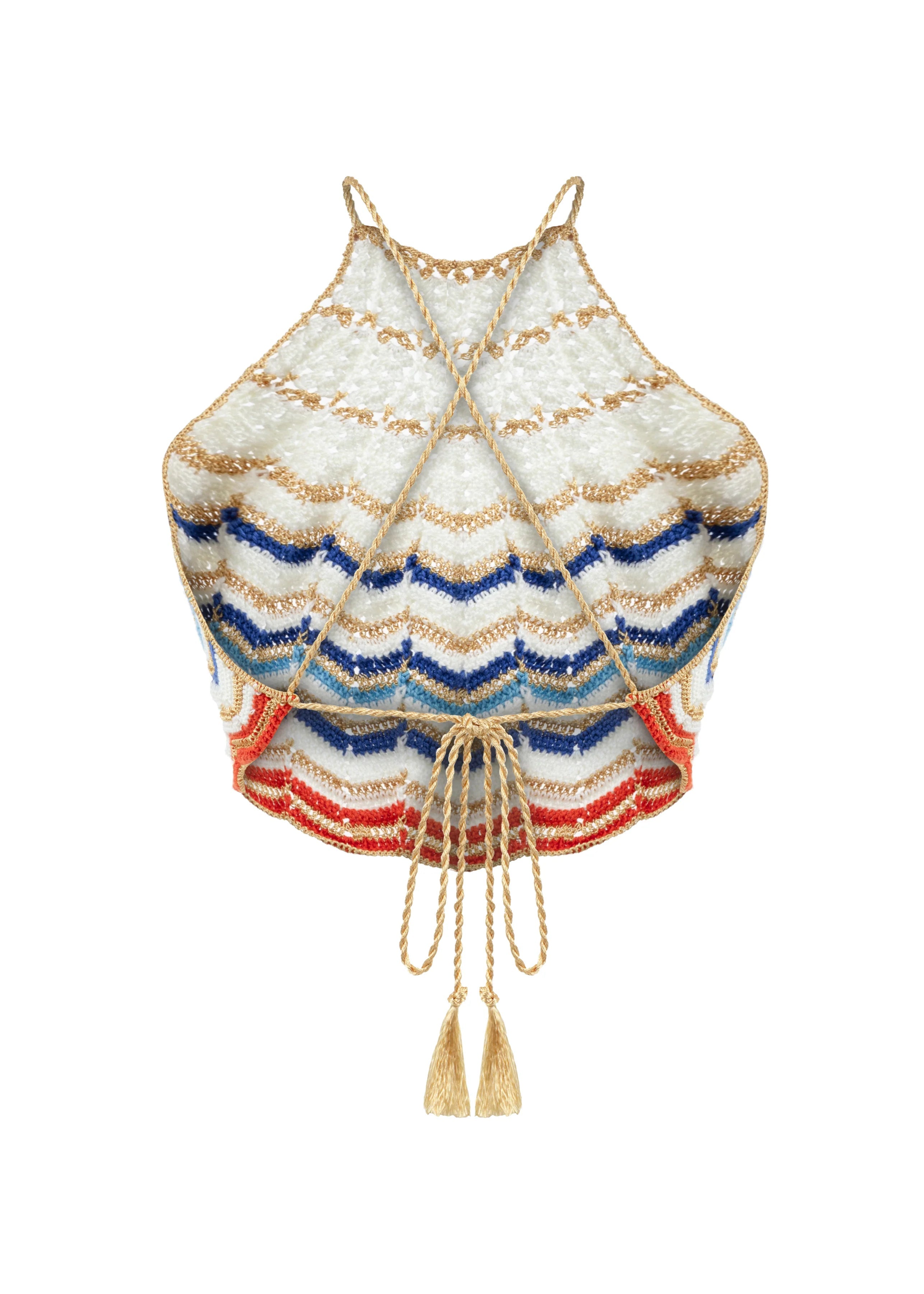 Regina Hand-Crocheted Halter Top