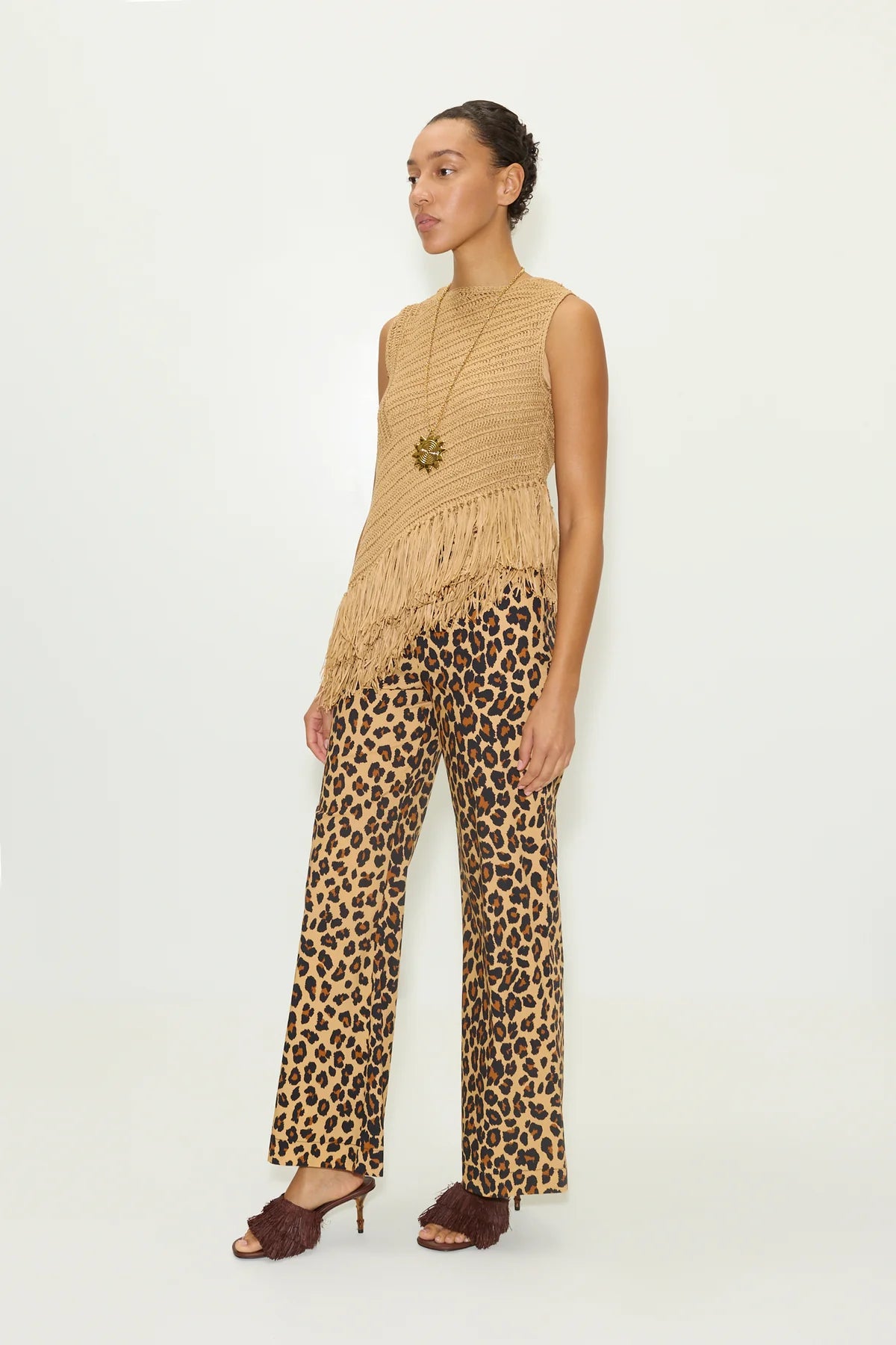 Beja Raffia Crochet Top