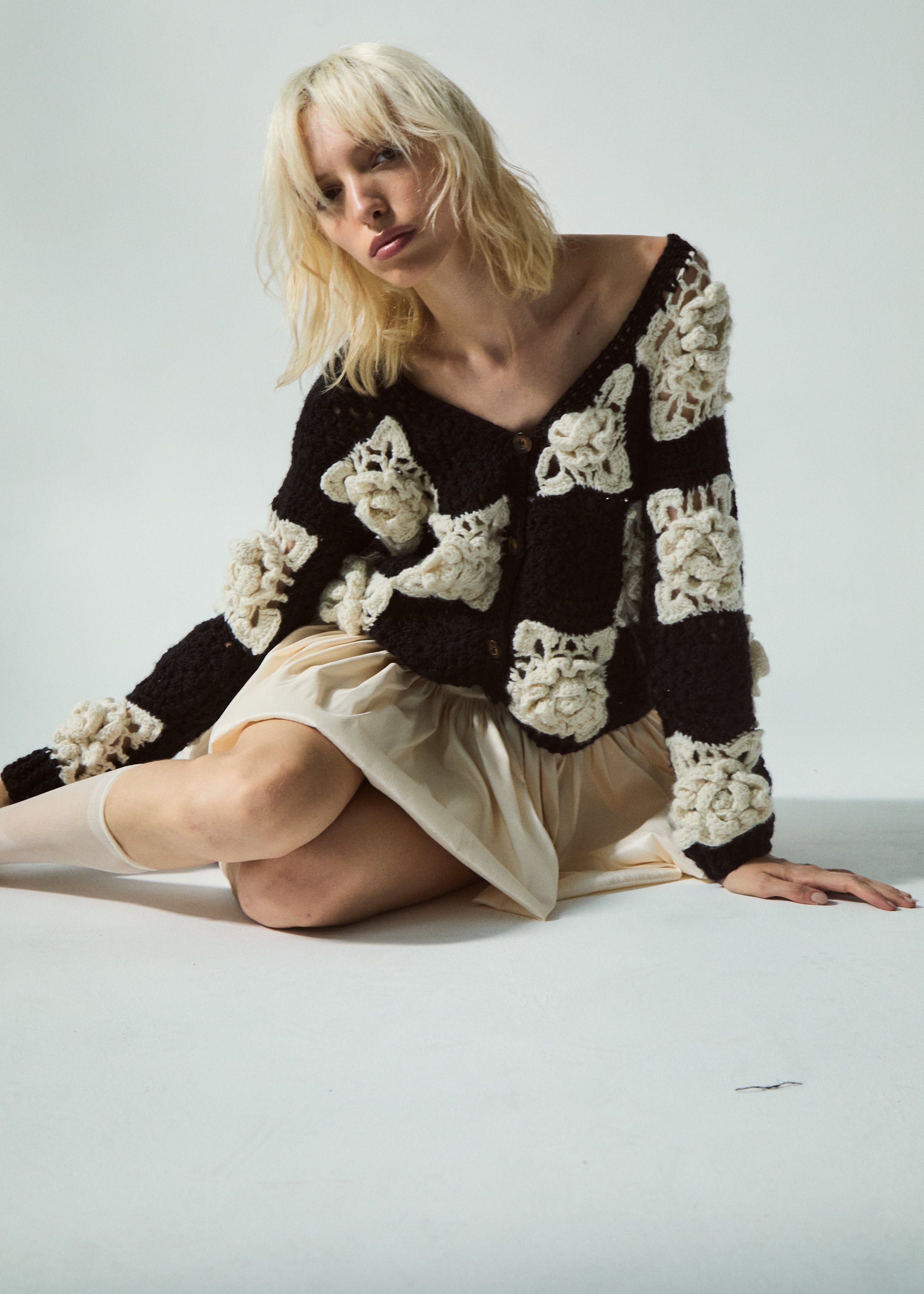 Belinda Hand-Crochet Cardigan