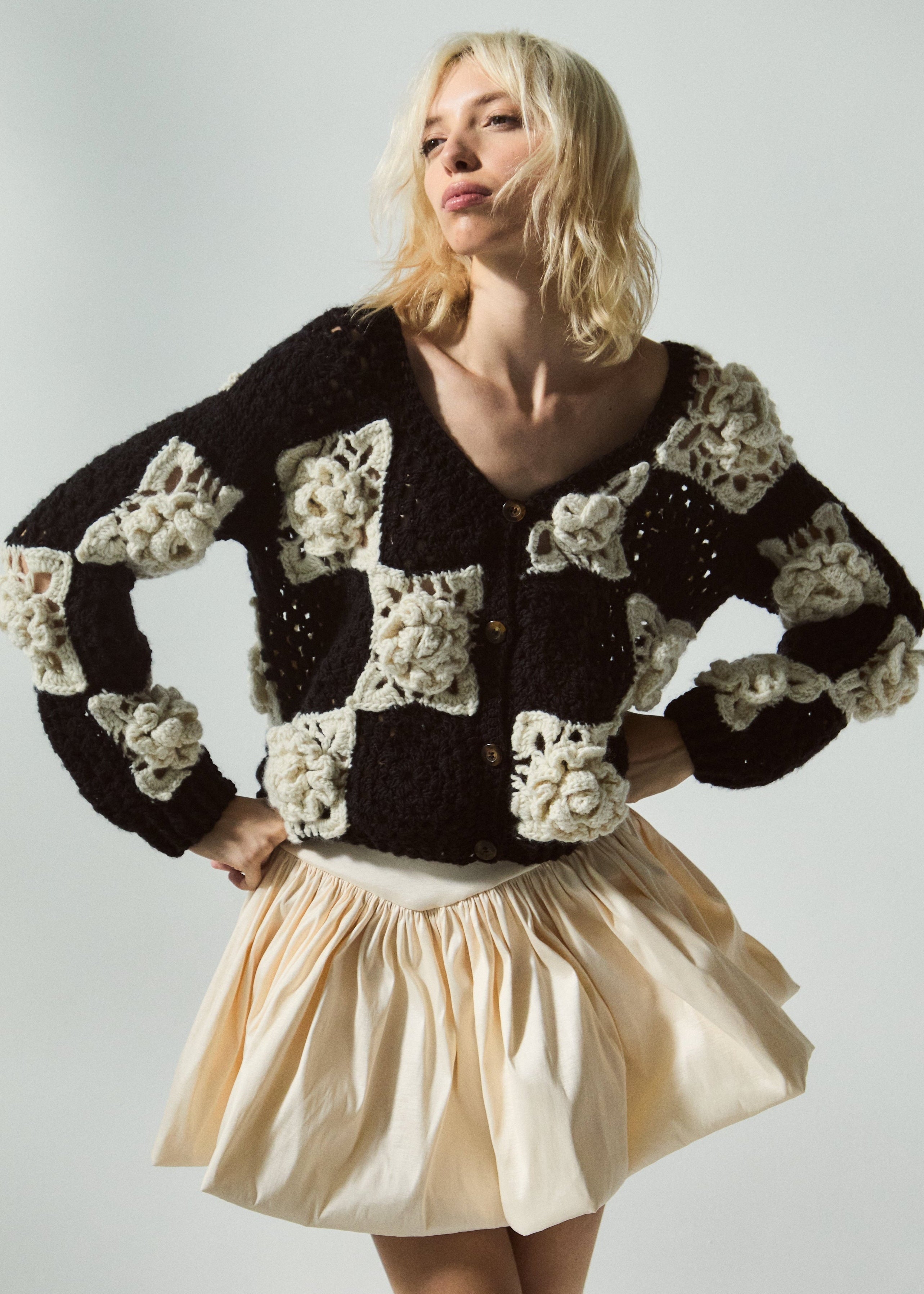 Belinda Hand-Crochet Cardigan