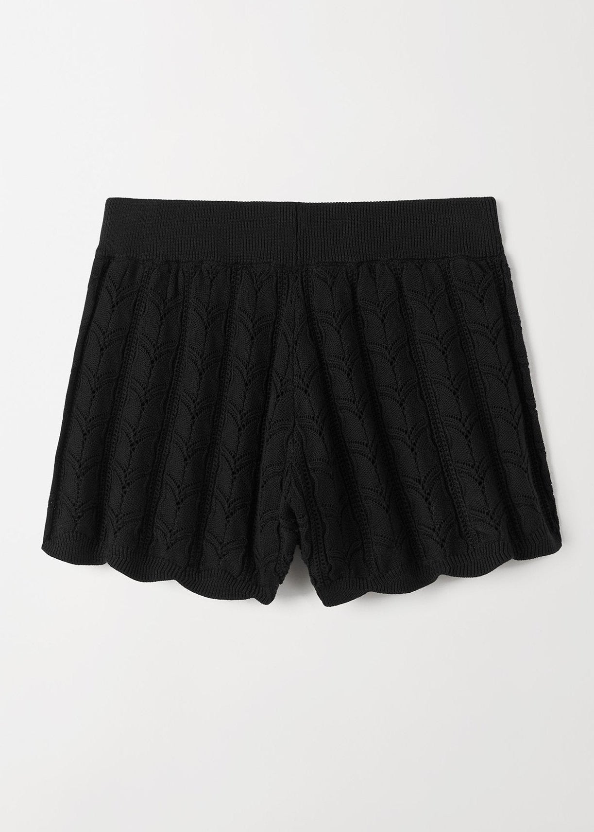 Cashmere and Cotton Crochet Shorts