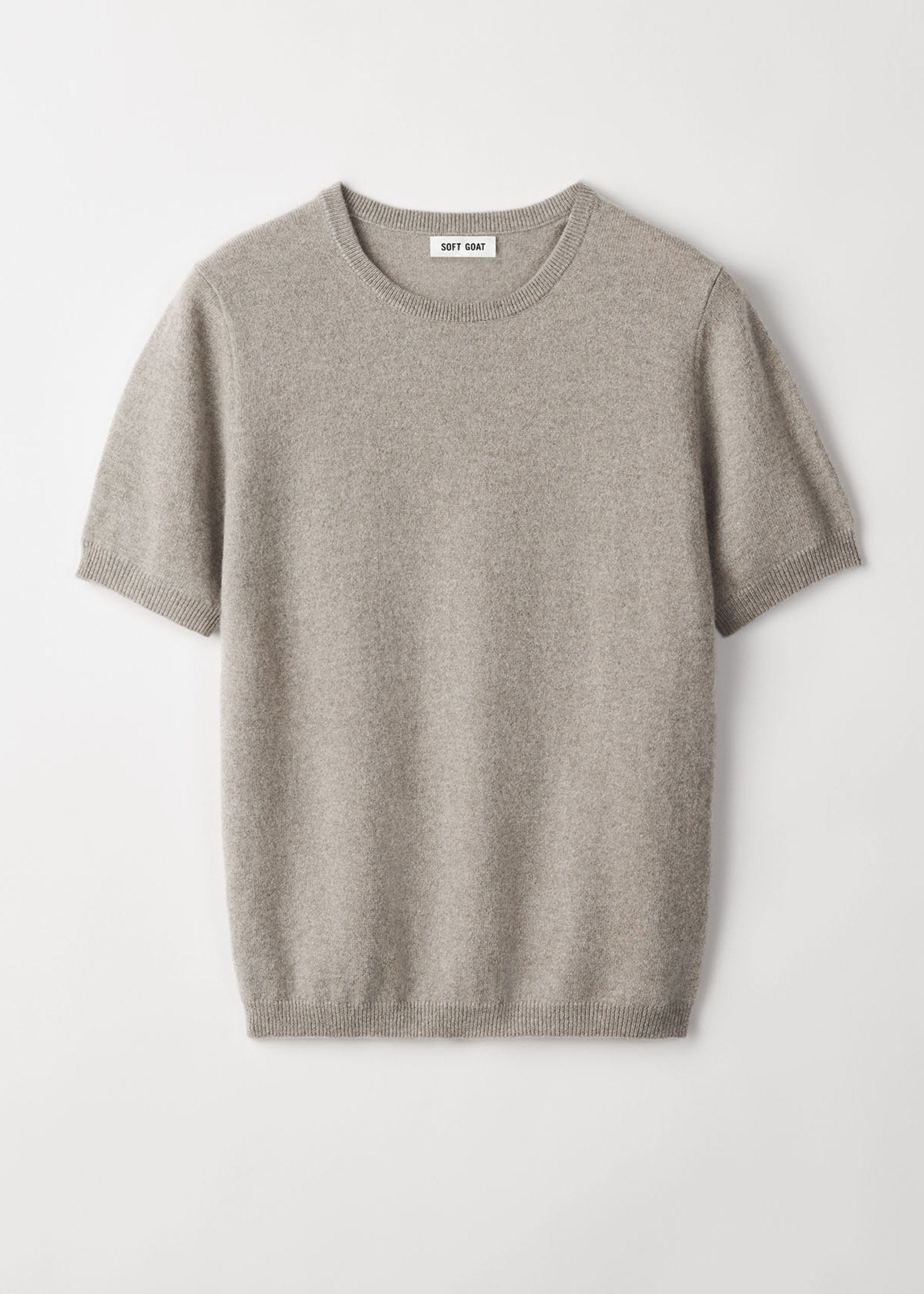 Short Sleeved Cashmere Crewneck