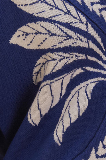 Blue Palms Graphic Knit Cardigan