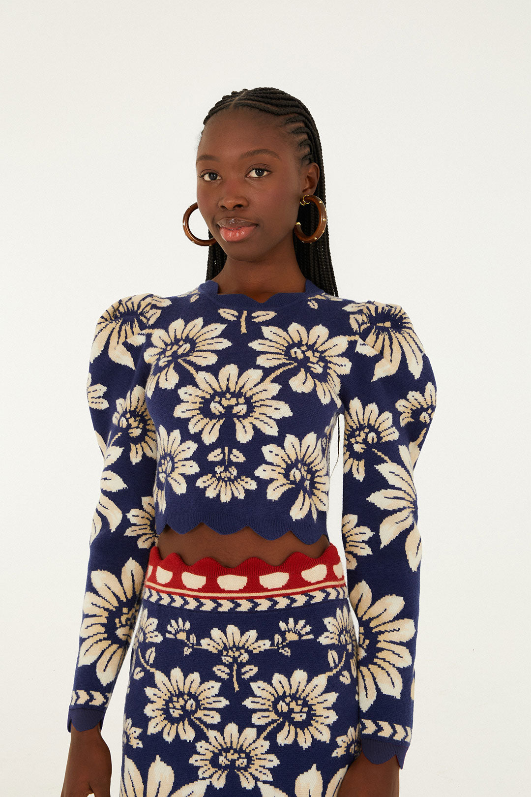 Luna Top Knit Blue Luna ルナブルー　スニファニーセーター＆トップス　S Blue 犬服・アクセサリー