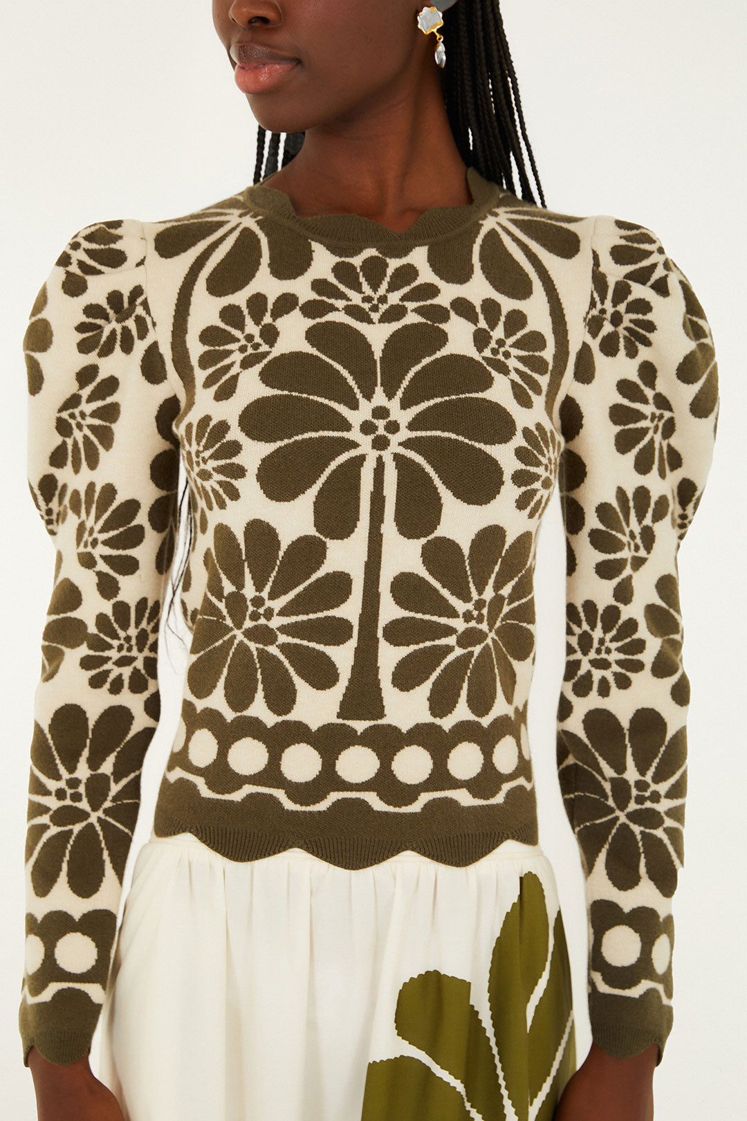 PALERMO GREEN KNIT TOP