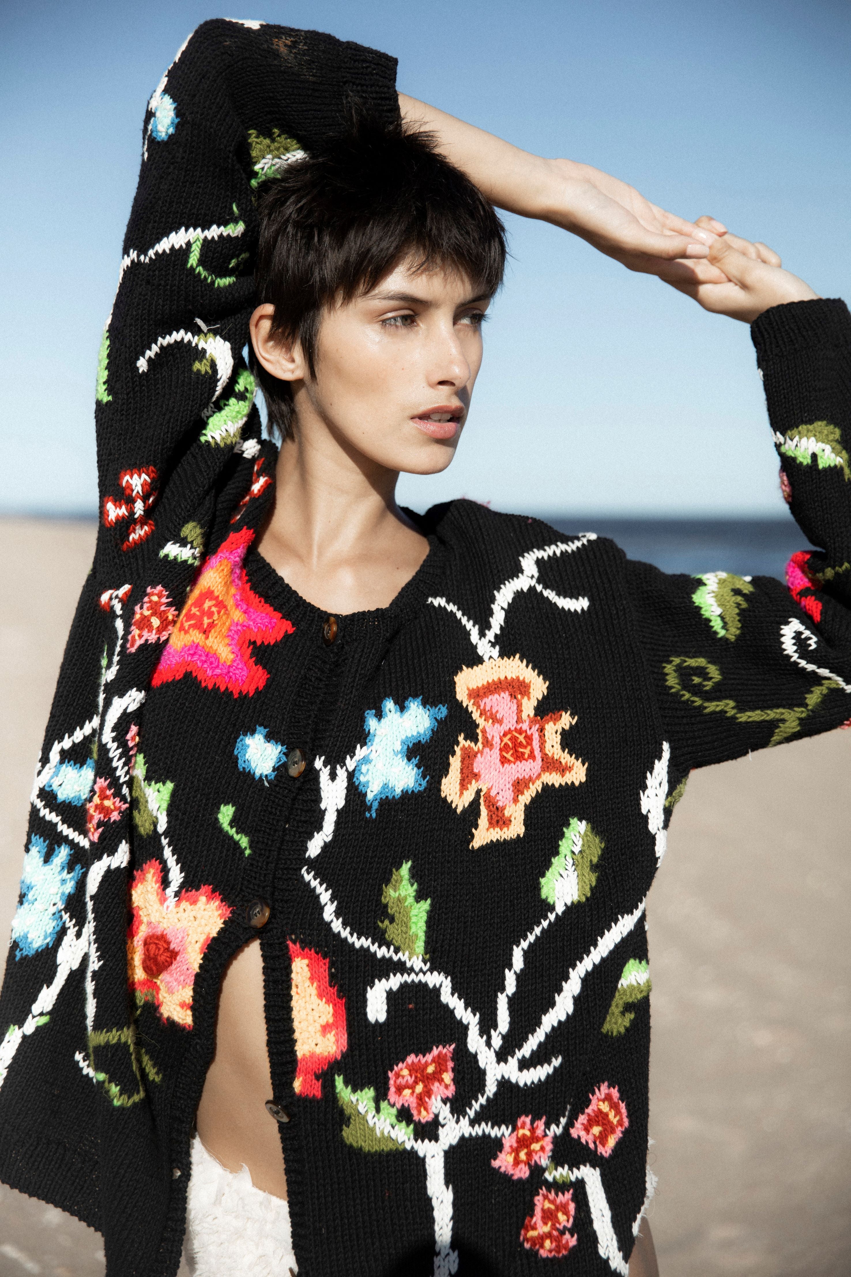 Bimba Hand Embroidered Cardigan