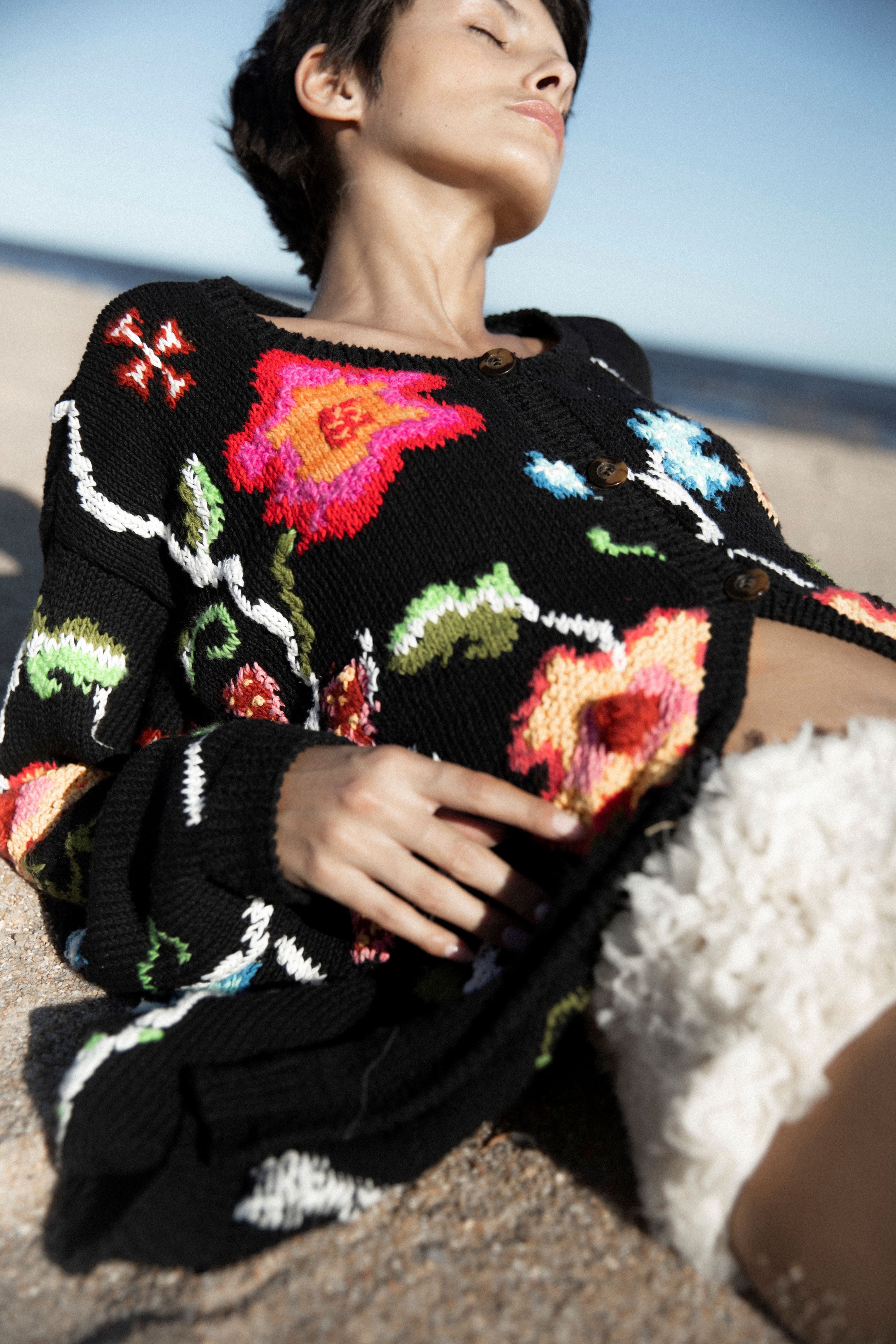 Bimba Hand Embroidered Cardigan