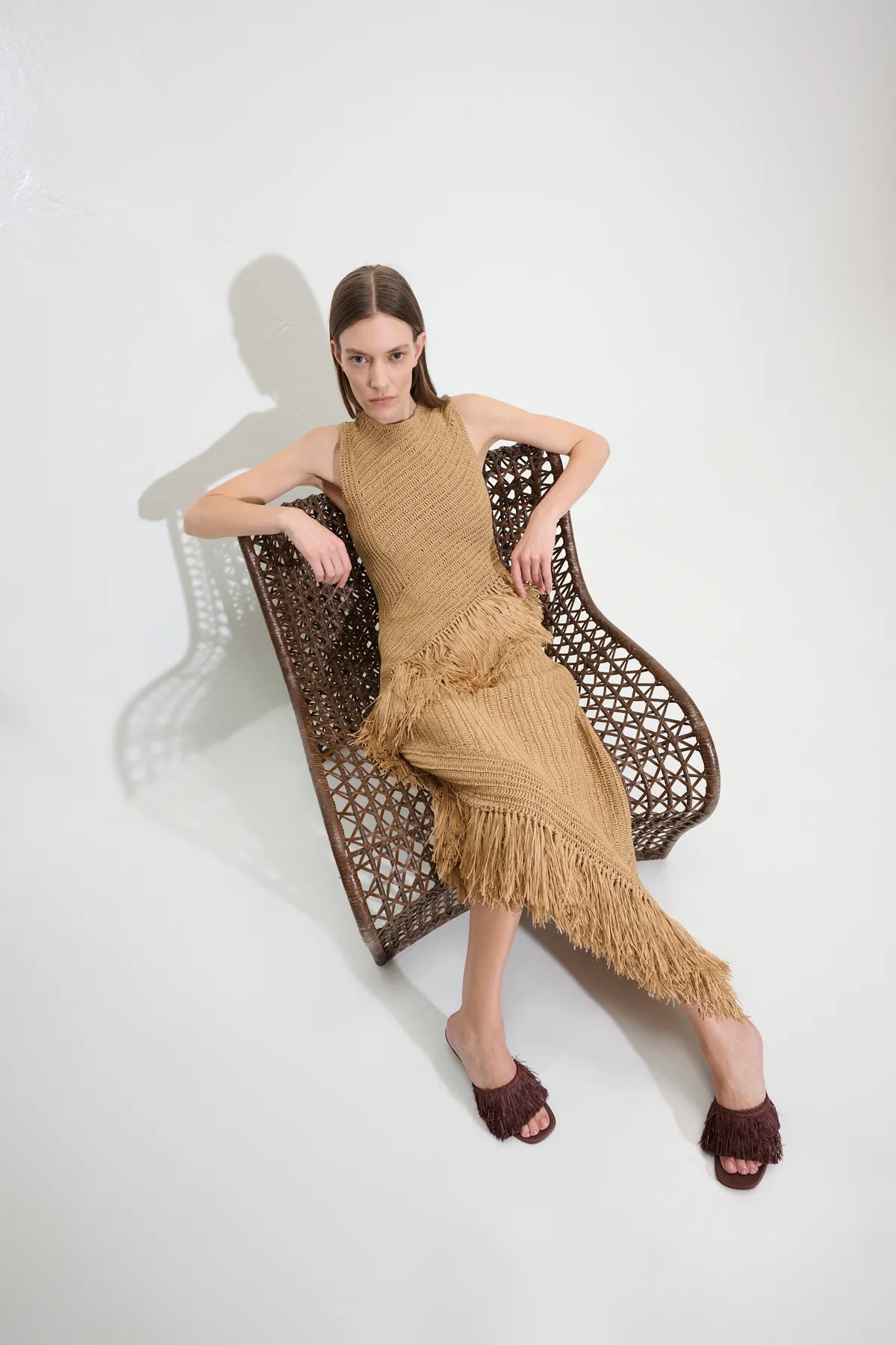 Beja Raffia Crochet Dress
