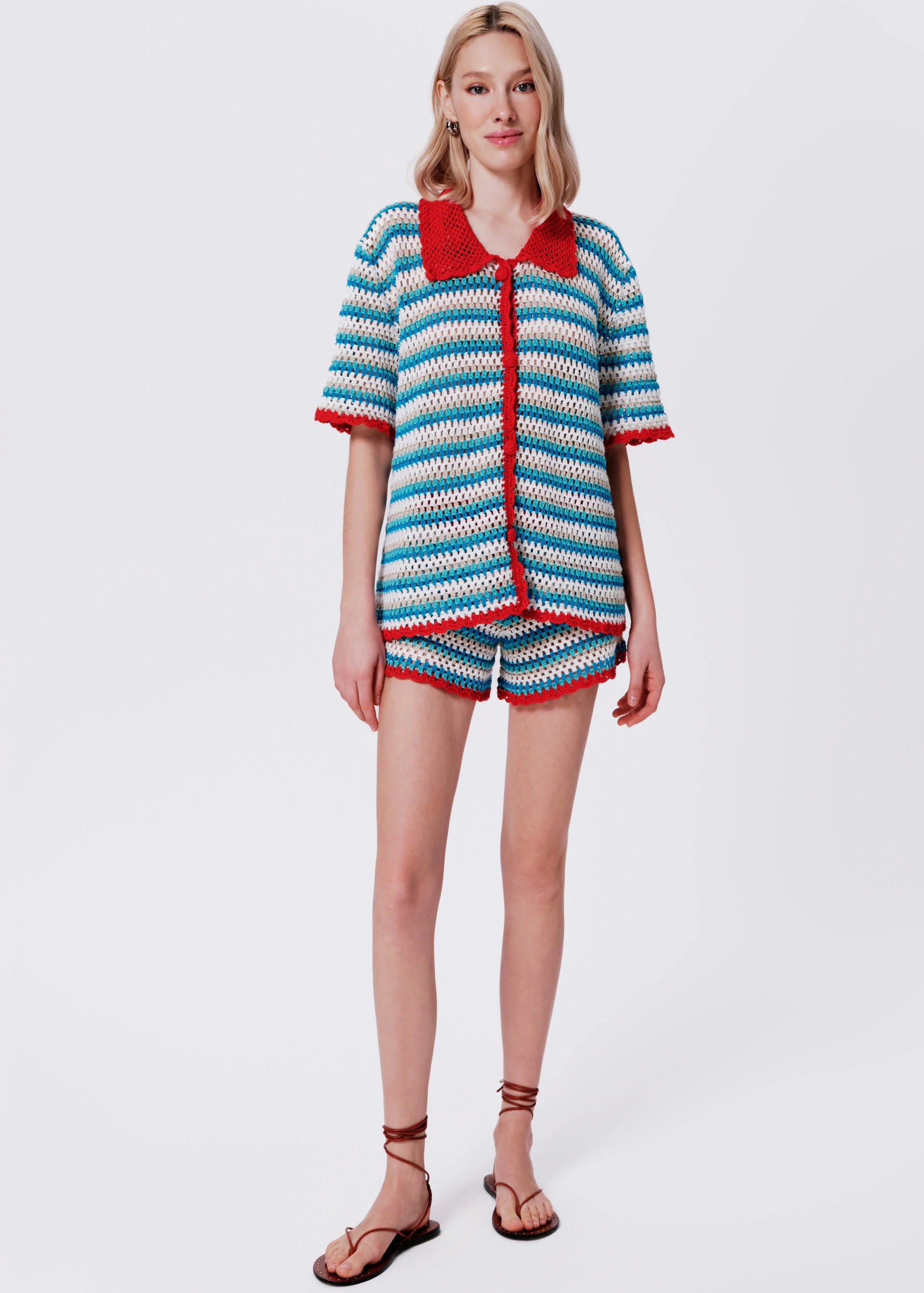 Dahlia Hand-Crochet Shorts