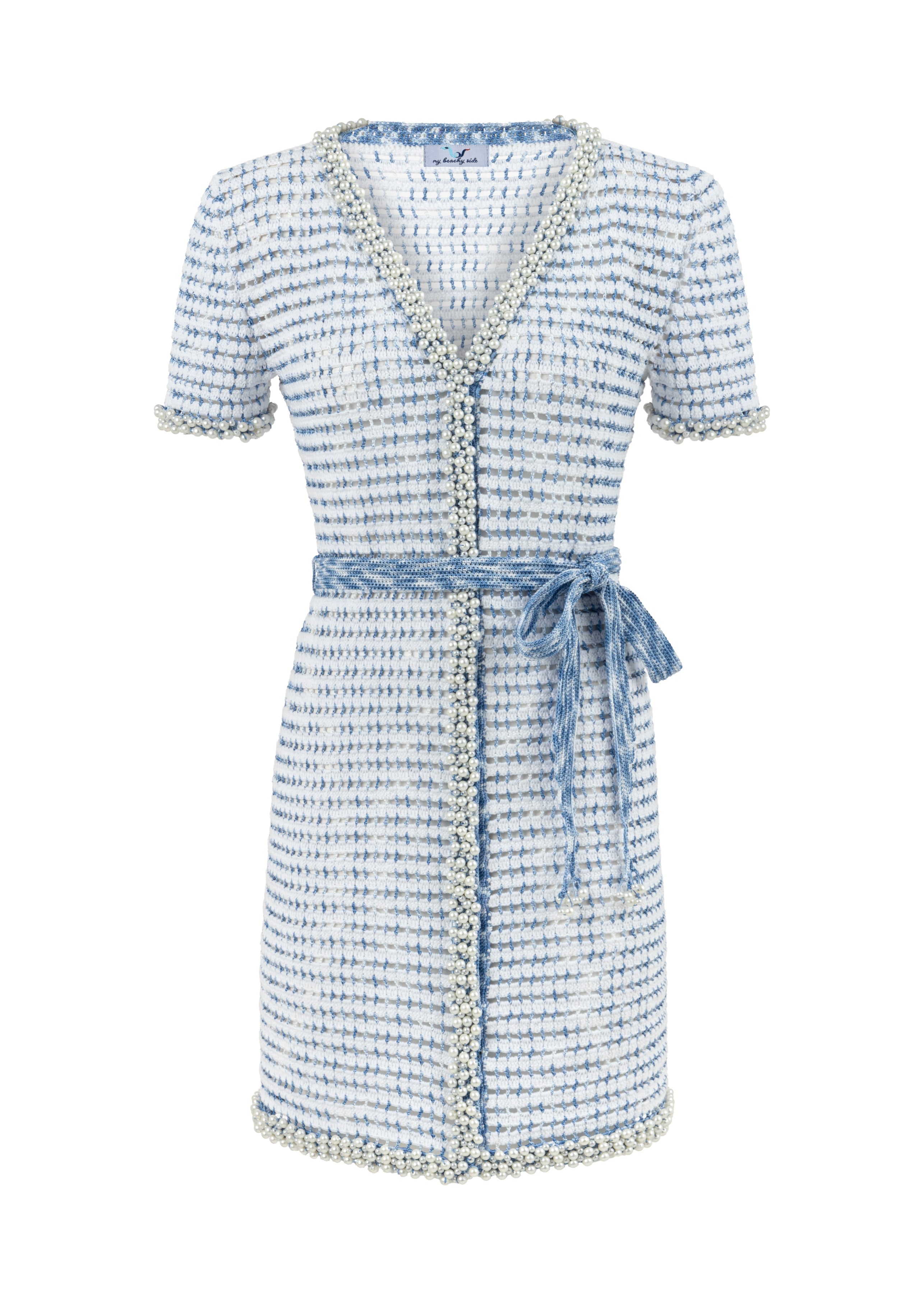 Galia Hand-Crocheted Cardigan Dress