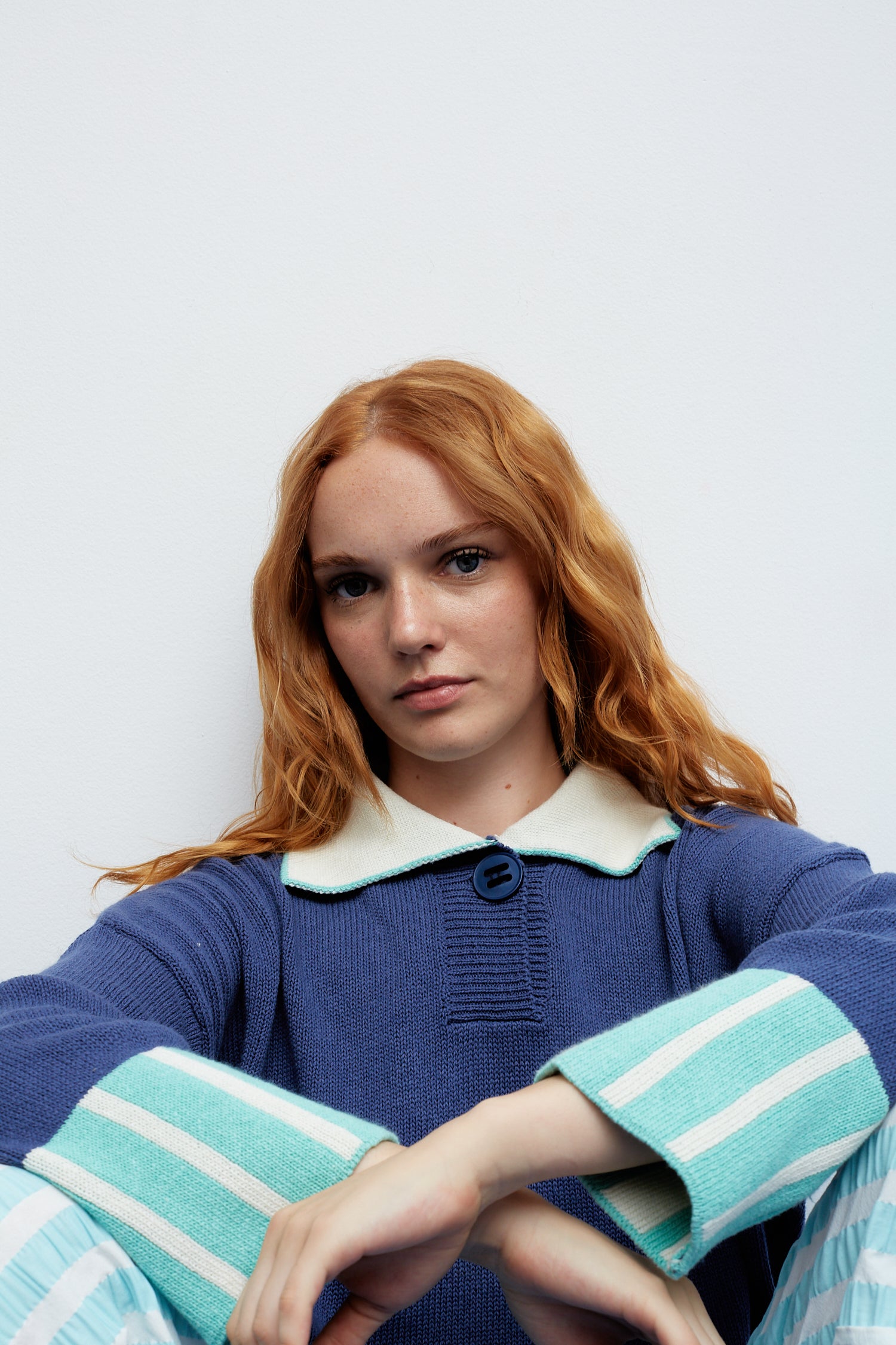 Dr Bloom Blue Grissini Sweater