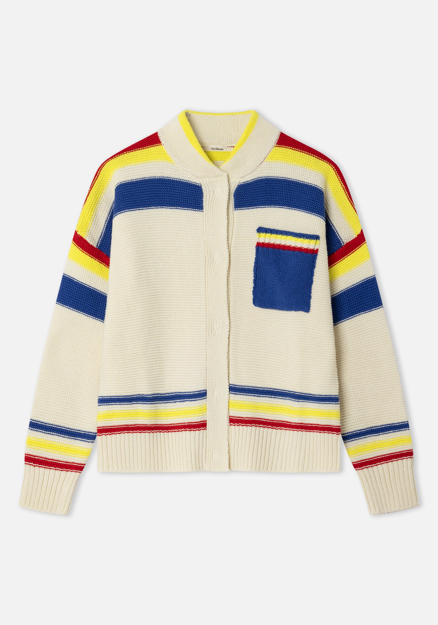 Dr Bloom Ecru Jersey Tennis Cardigan