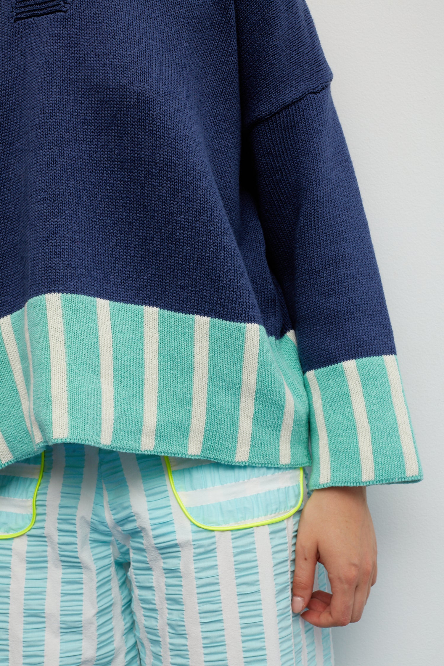 Dr Bloom Blue Grissini Sweater