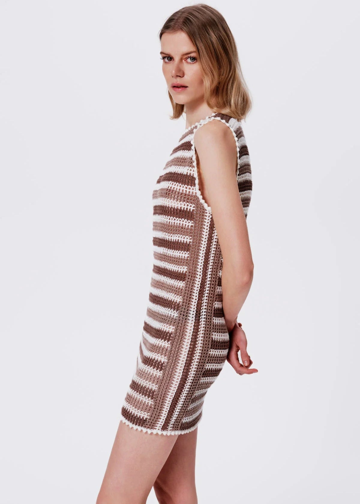 Elia Hand-Crochet Mini Dress