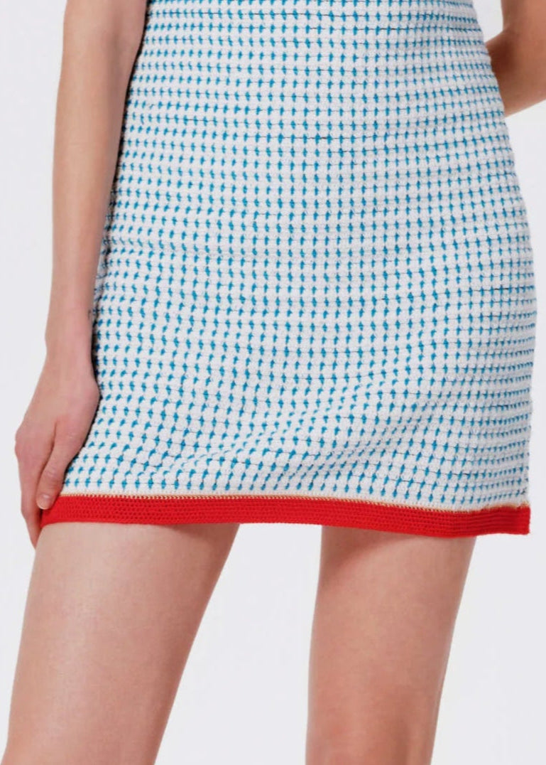 Maje Hand-Crochet Mini Dress