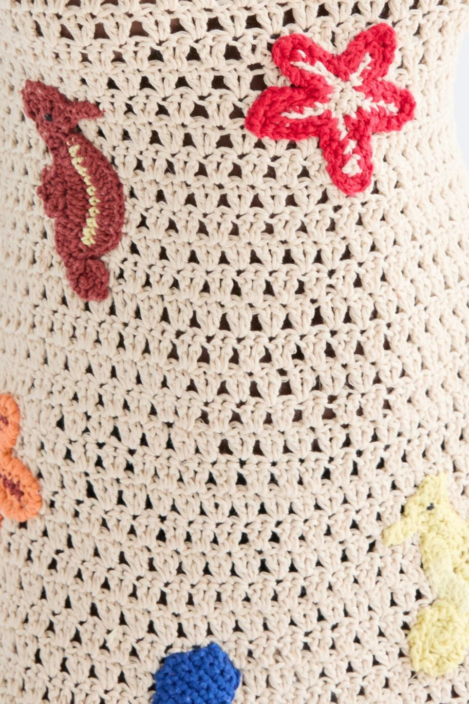 Naroa Hand-Crochet Mini Dress