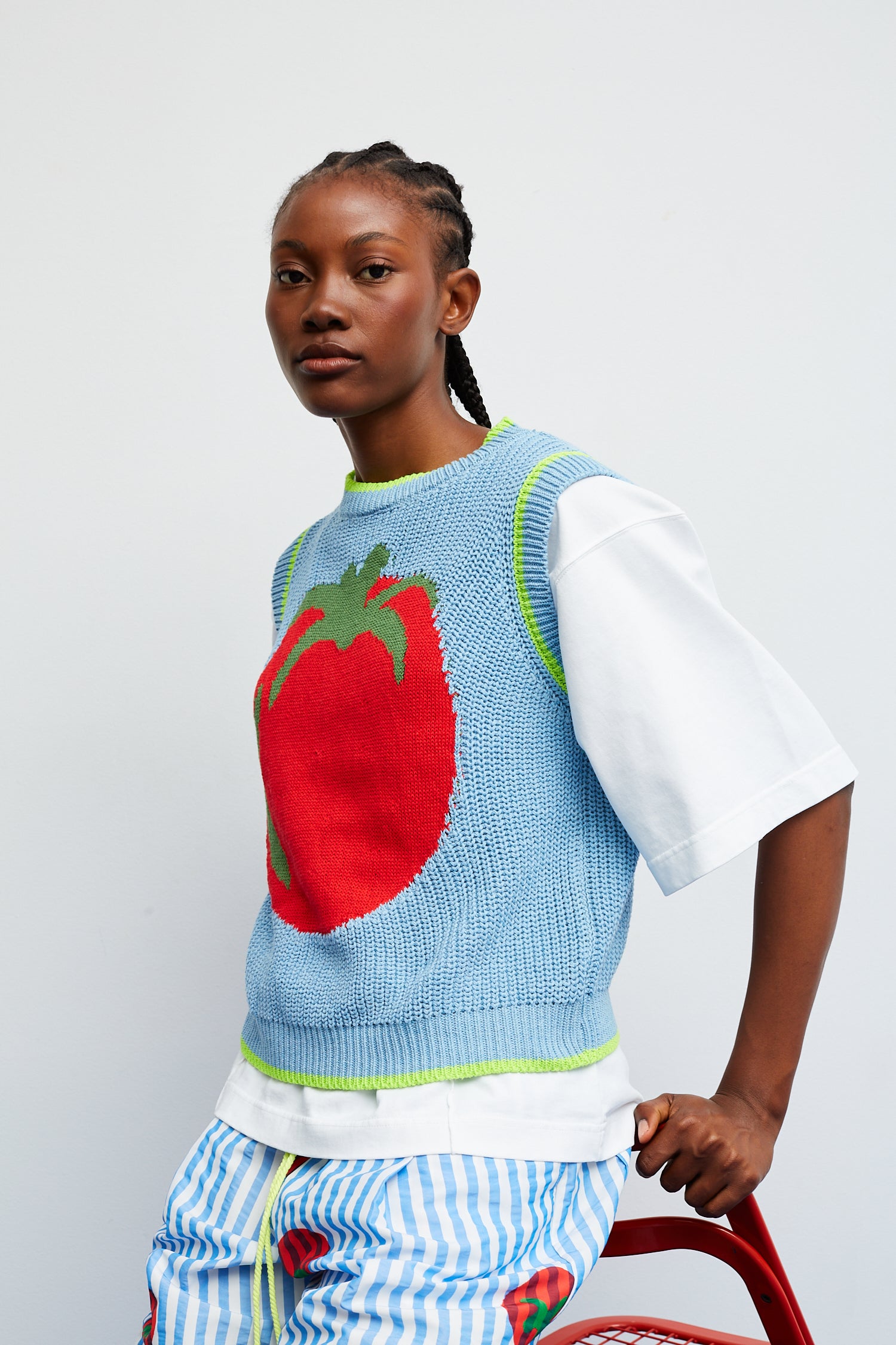Dr Bloom Pomodoro Vest Sweater