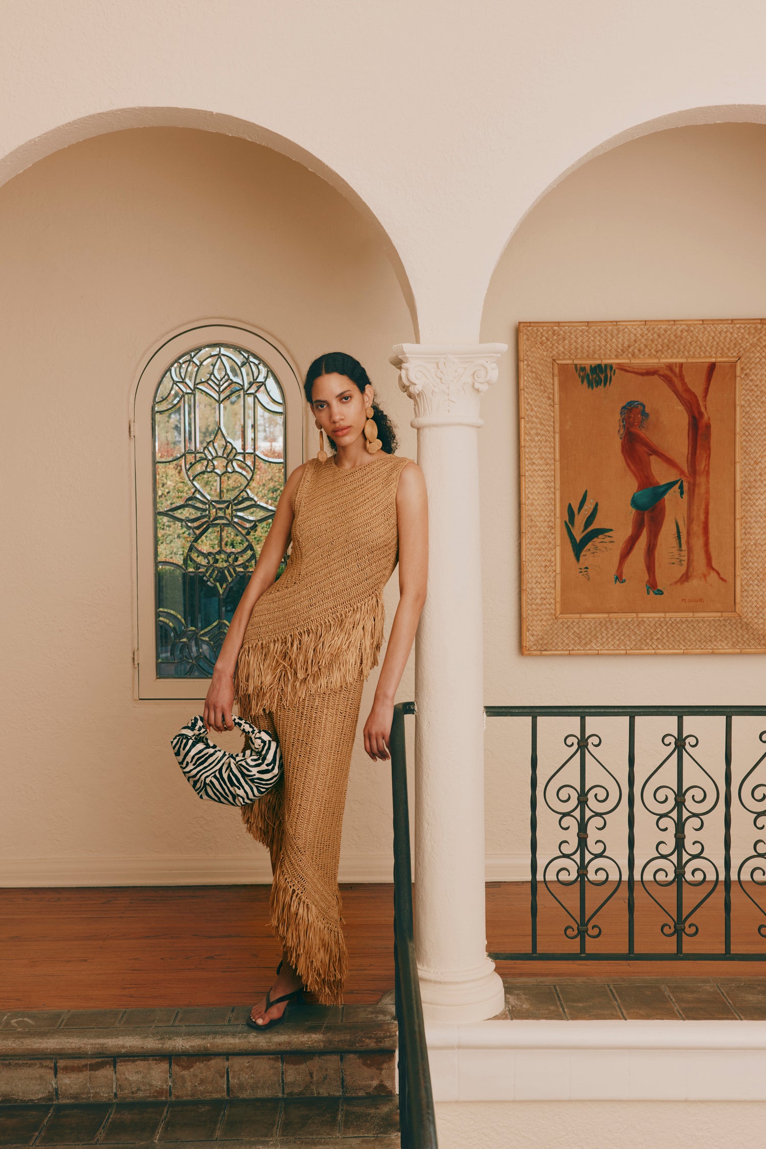 Beja Raffia Crochet Dress