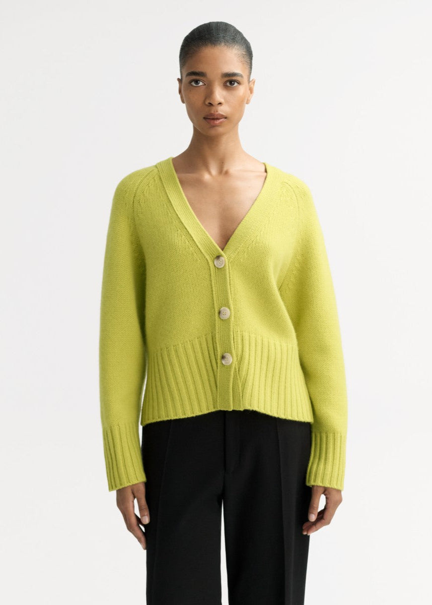 Chunky Cashmere V-Neck Cardigan