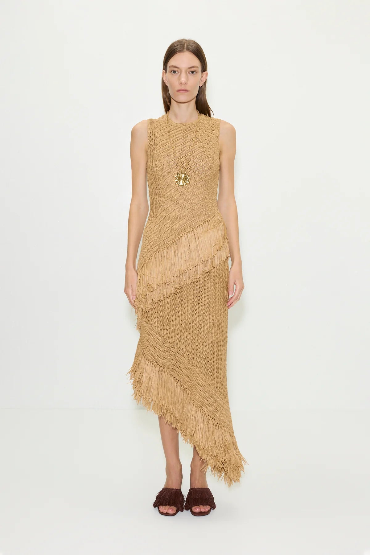 Beja Raffia Crochet Dress