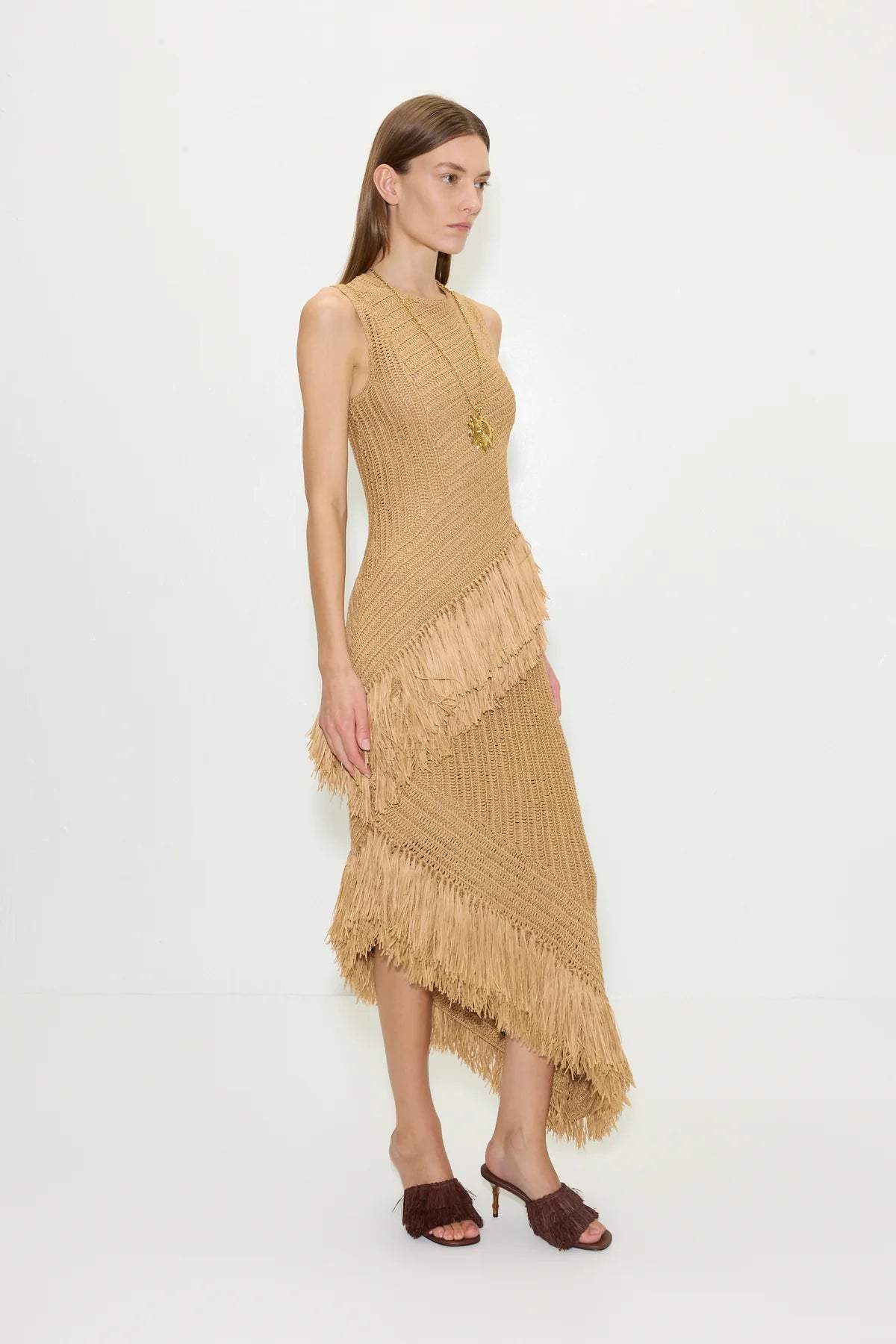 Beja Raffia Crochet Dress