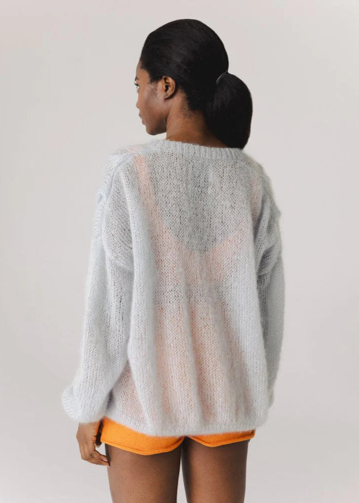 Twisted Erik Mohair & Silk Handmade Cardigan
