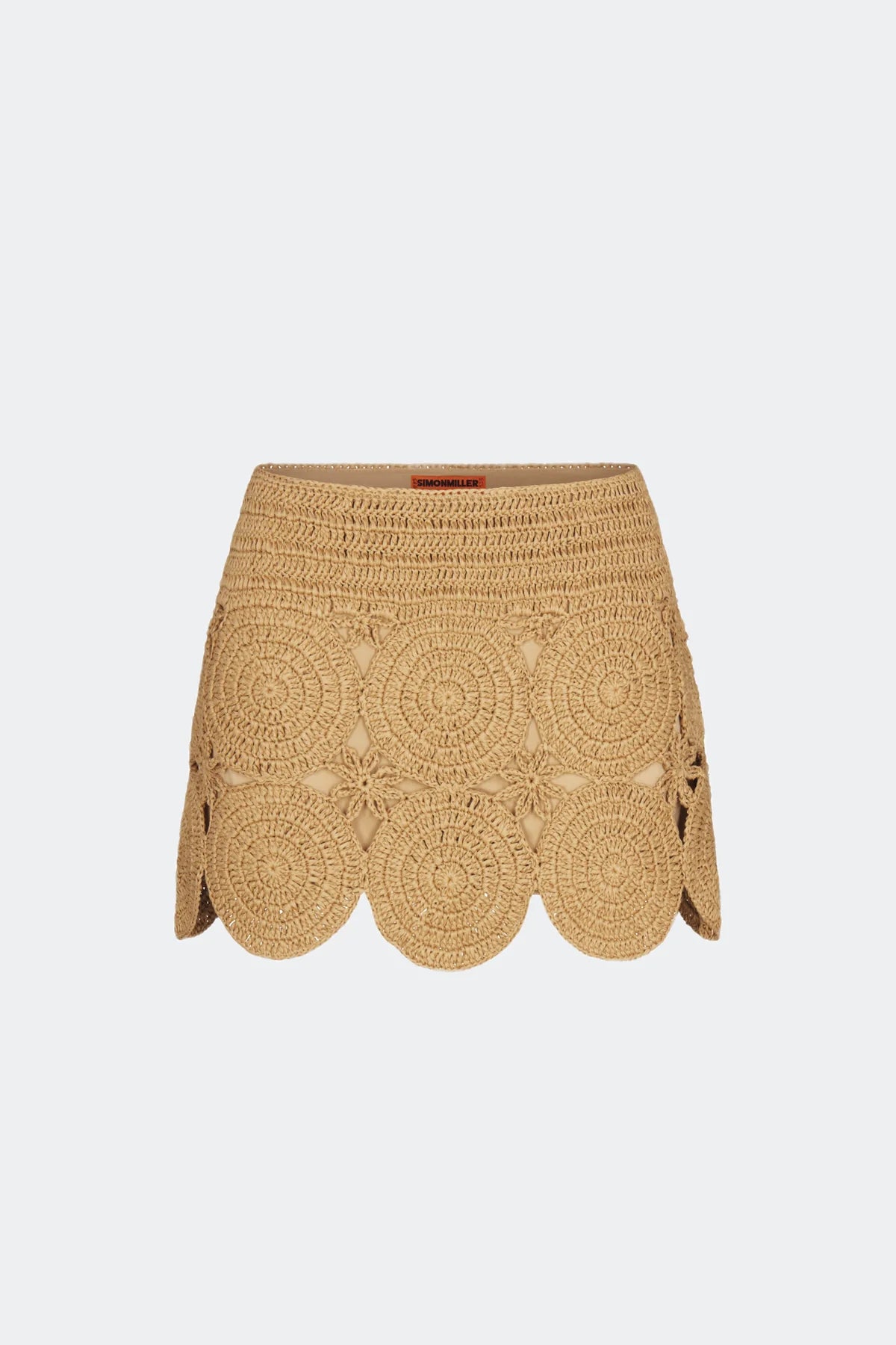 Hand-crochet Natural Beep Beep Mini Skirt